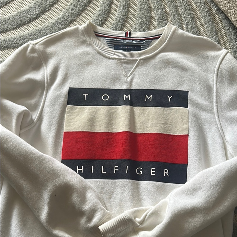Tommy Hilfiger Crewneck White Sweater